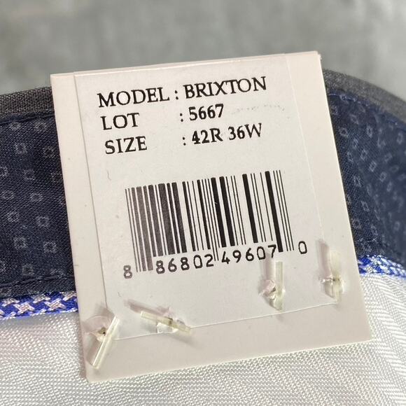 THE SAVILE ROW COMPANY Men's Gray Brixton Flat Front Suit Pants SZ 36 - Picture 9 of 9
